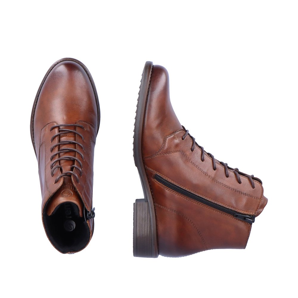 Remonte D0F73-22 Anatomical Leather Ankle Boot Tan Remonte D0F73-22 Anatomical Leather Ankle Boot Tan