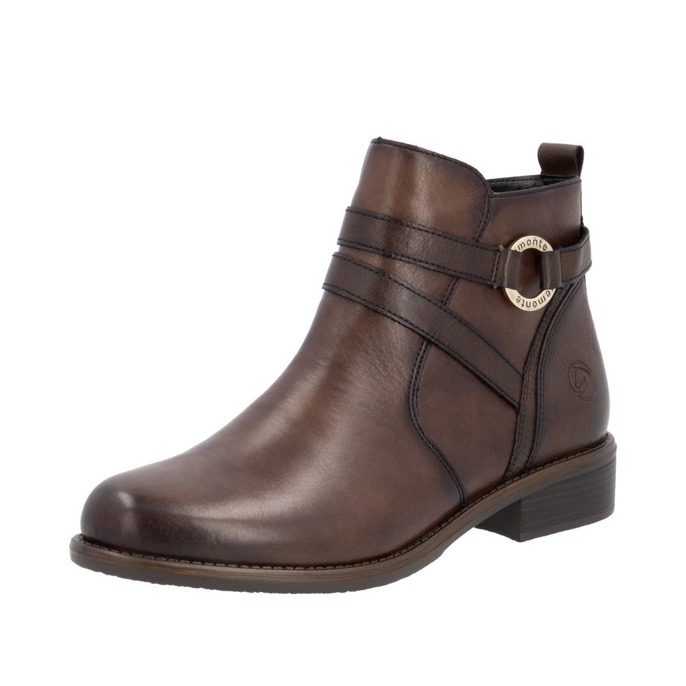 Remonte D0F77-25 Anatomical Leather Ankle Boot Brown Remonte D0F77-25 Anatomical Leather Ankle Boot Brown