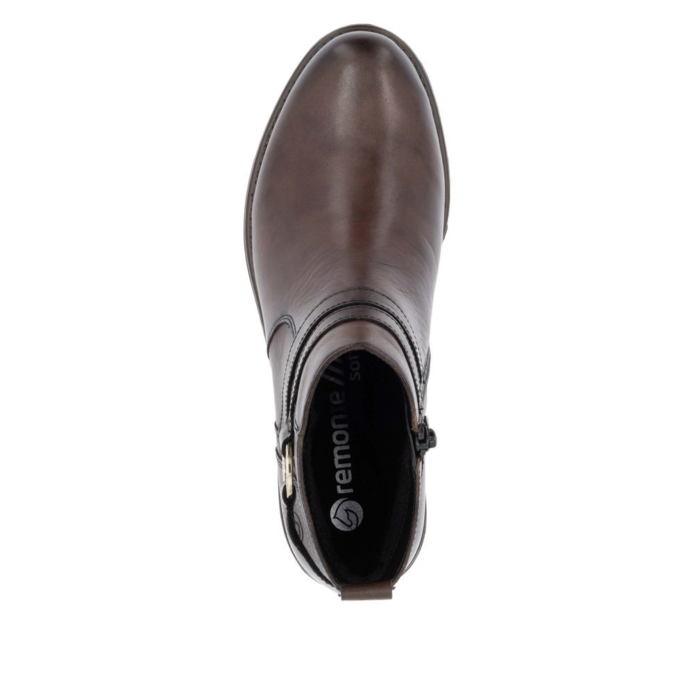 Remonte D0F77-25 Anatomical Leather Ankle Boot Brown Remonte D0F77-25 Anatomical Leather Ankle Boot Brown