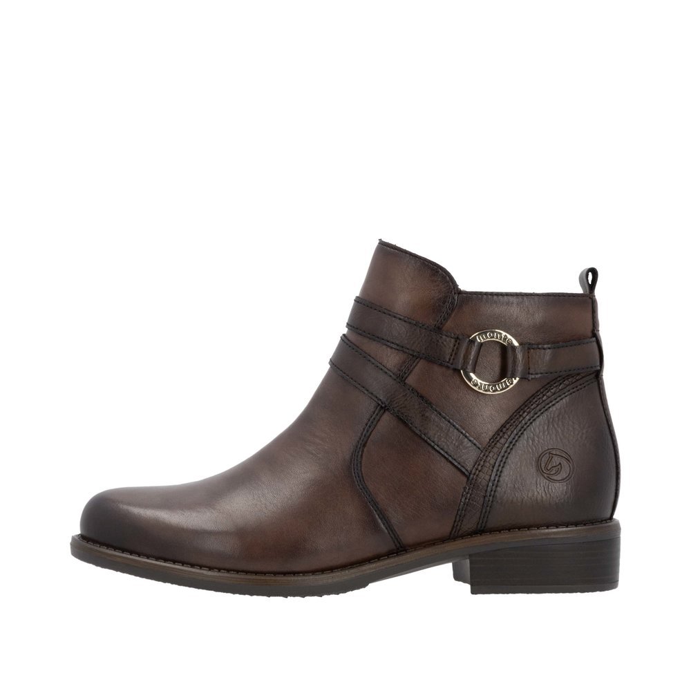 Remonte D0F77-25 Anatomical Leather Ankle Boot Brown Remonte D0F77-25 Anatomical Leather Ankle Boot Brown