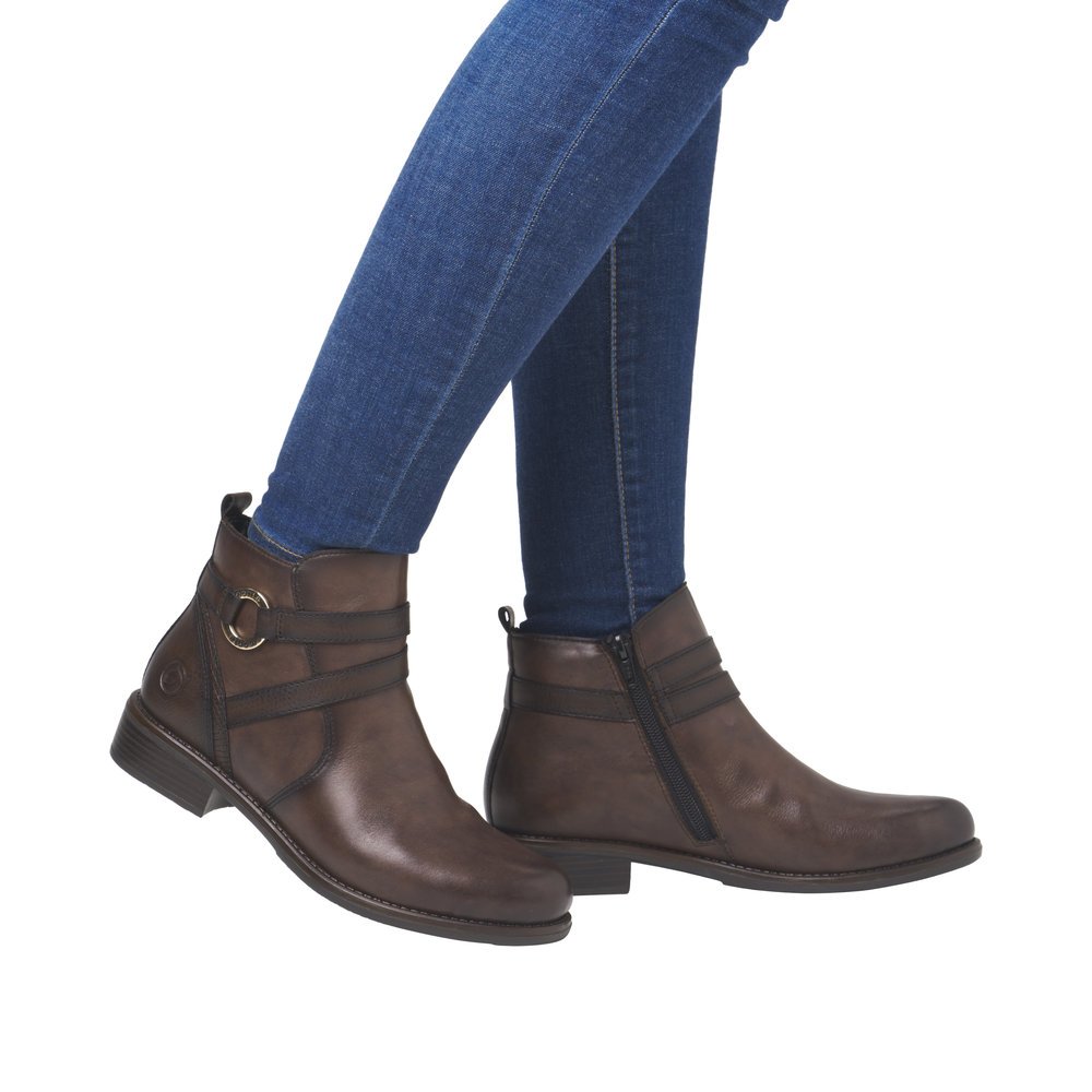 Remonte D0F77-25 Anatomical Leather Ankle Boot Brown Remonte D0F77-25 Anatomical Leather Ankle Boot Brown