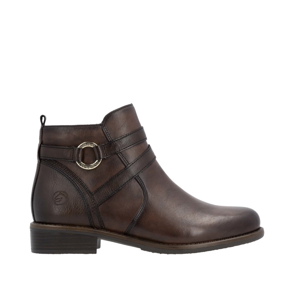 Remonte D0F77-25 Anatomical Leather Ankle Boot Brown Remonte D0F77-25 Anatomical Leather Ankle Boot Brown