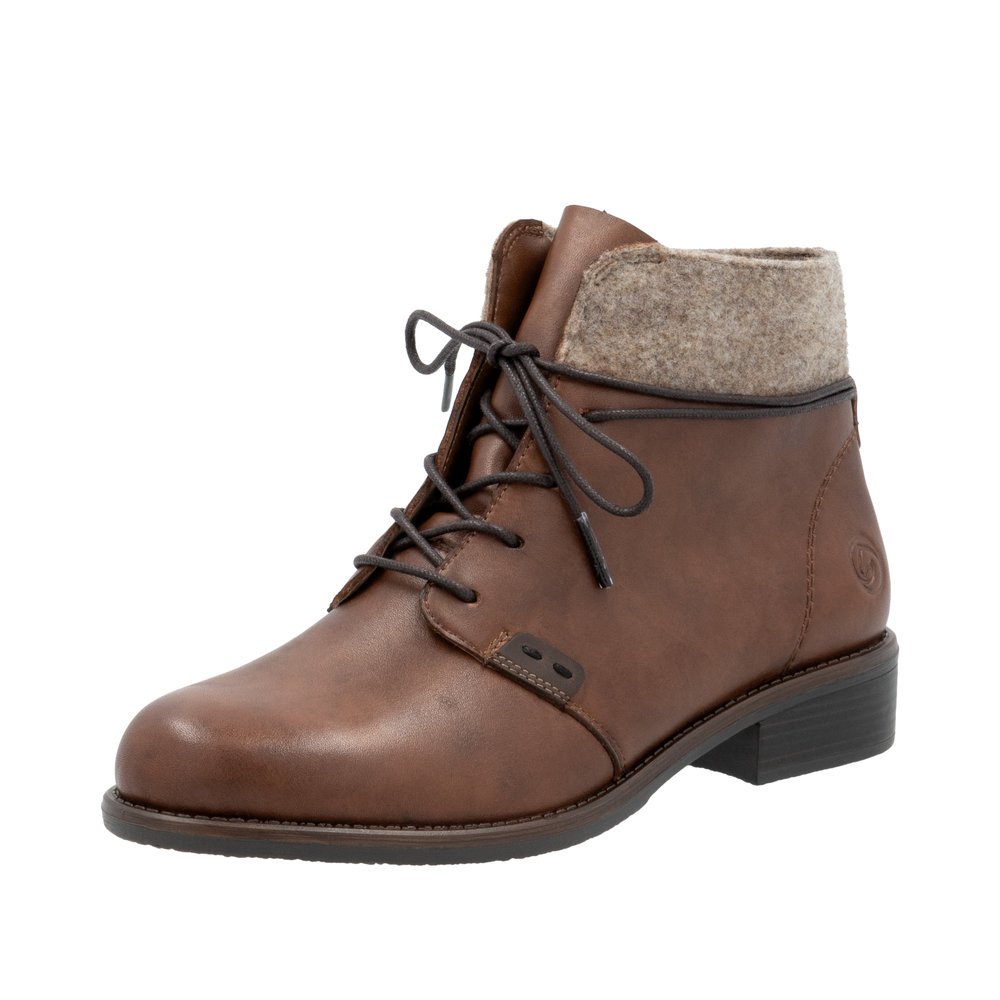 Remonte D0F78-22 Anatomical Leather Ankle Boot Brown Remonte D0F78-22 Anatomical Leather Ankle Boot Brown