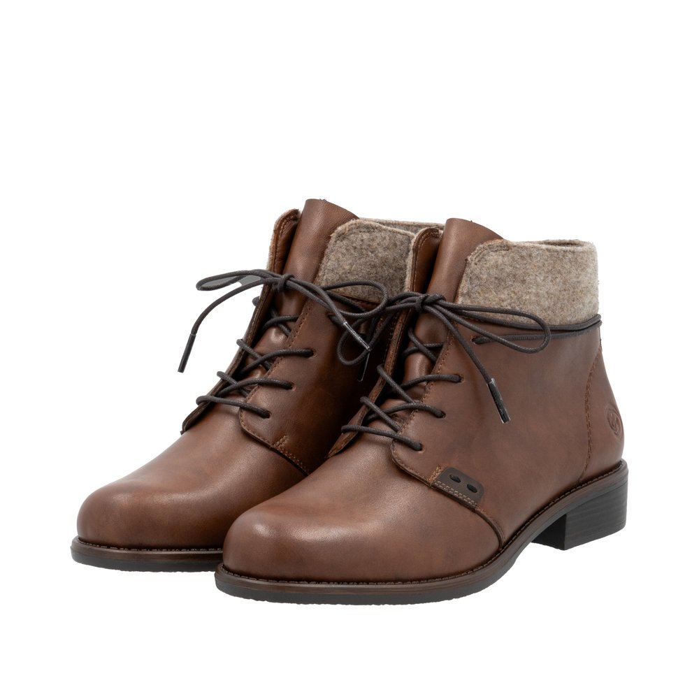 Remonte D0F78-22 Anatomical Leather Ankle Boot Brown Remonte D0F78-22 Anatomical Leather Ankle Boot Brown