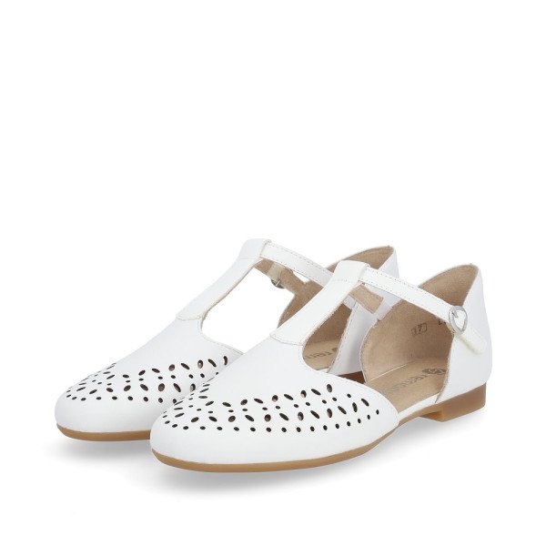 Remonte D0K08-80 Anatomic Leather Ballerina White Remonte D0K08-80 Anatomic Leather Ballerina White