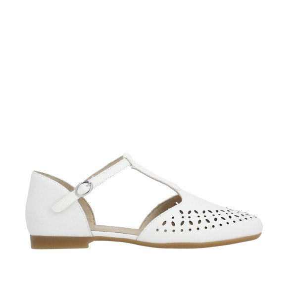 Remonte D0K08-80 Anatomic Leather Ballerina White Remonte D0K08-80 Anatomic Leather Ballerina White