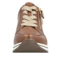 Remonte D0T03-24 Anatomical Leather Sneaker Tan Remonte D0T03-24 Anatomical Leather Sneaker Tan