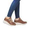 Remonte D0T03-24 Anatomical Leather Sneaker Tan Remonte D0T03-24 Anatomical Leather Sneaker Tan
