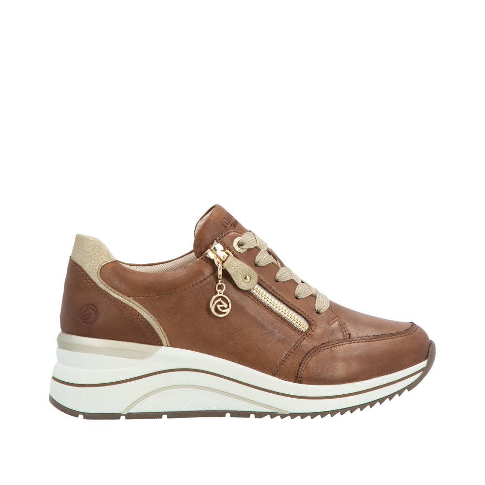 Remonte D0T03-24 Anatomical Leather Sneaker Tan Remonte D0T03-24 Anatomical Leather Sneaker Tan