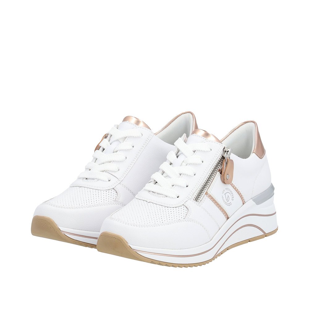 Remonte D0T04-80 Ανατομικό Δερμάτινο Sneaker Λευκό