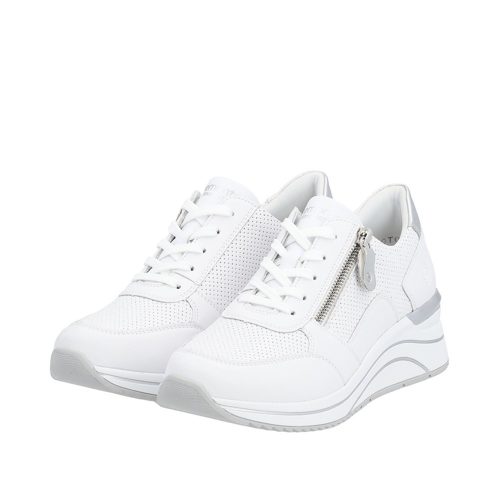 Remonte D0T06-80 Ανατομικό Δερμάτινο Sneaker Λευκό