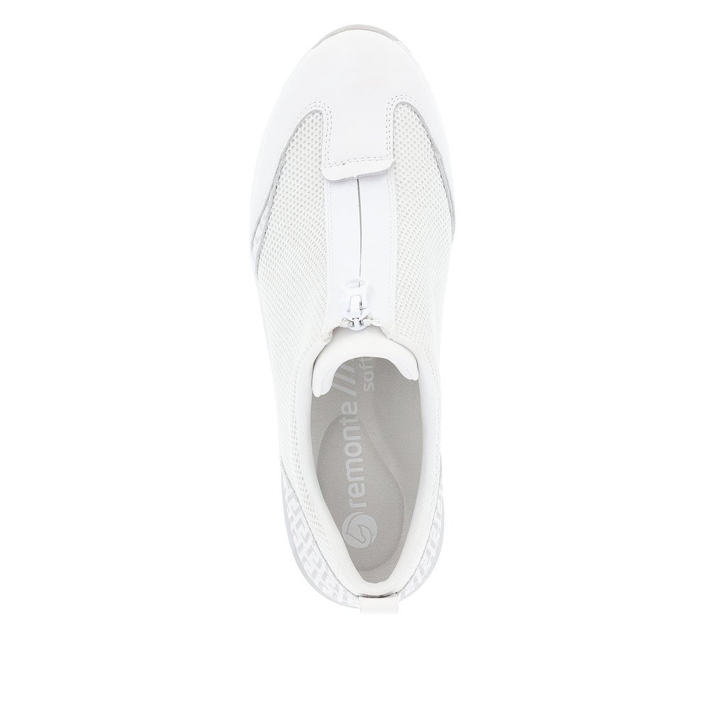 Remonte D0T07-80 Anatomical Leather Sneaker White Remonte D0T07-80 Anatomical Leather Sneaker White