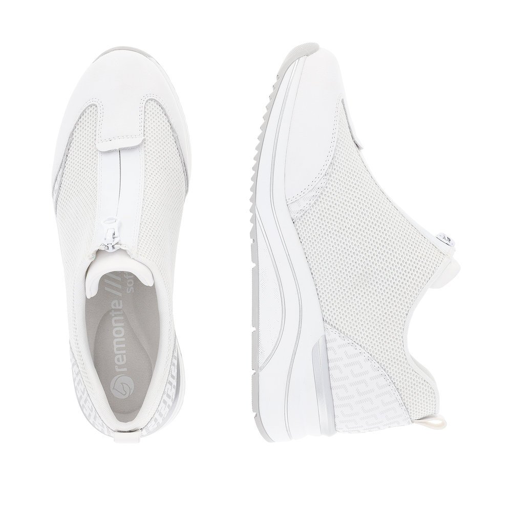 Remonte D0T07-80 Anatomical Leather Sneaker White Remonte D0T07-80 Anatomical Leather Sneaker White