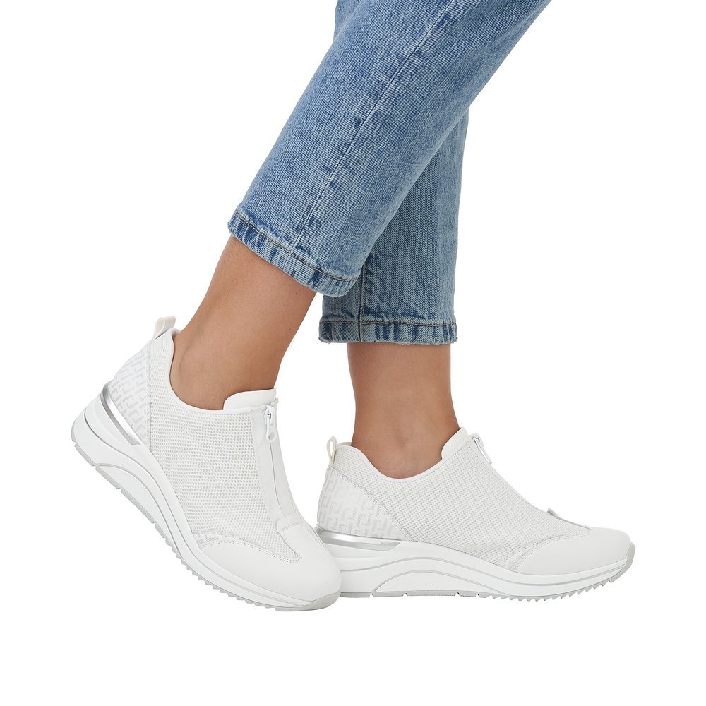 Remonte D0T07-80 Anatomical Leather Sneaker White Remonte D0T07-80 Anatomical Leather Sneaker White