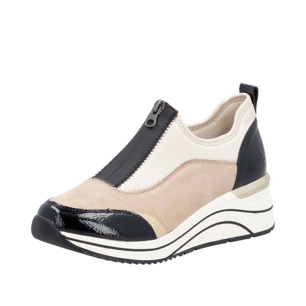 Remonte D0T08-60 Anatomical Leather Sneaker Beige Remonte D0T08-60 Anatomical Leather Sneaker Beige
