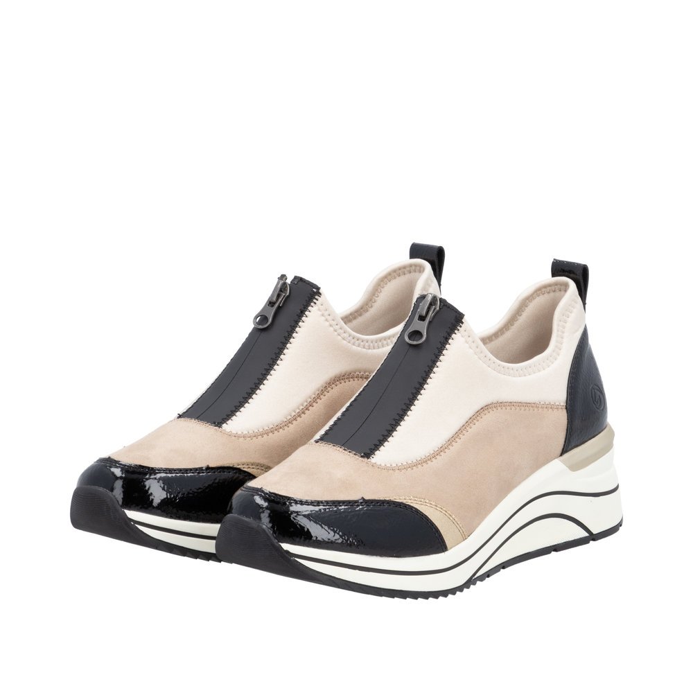 Remonte D0T08-60 Anatomical Leather Sneaker Beige Remonte D0T08-60 Anatomical Leather Sneaker Beige