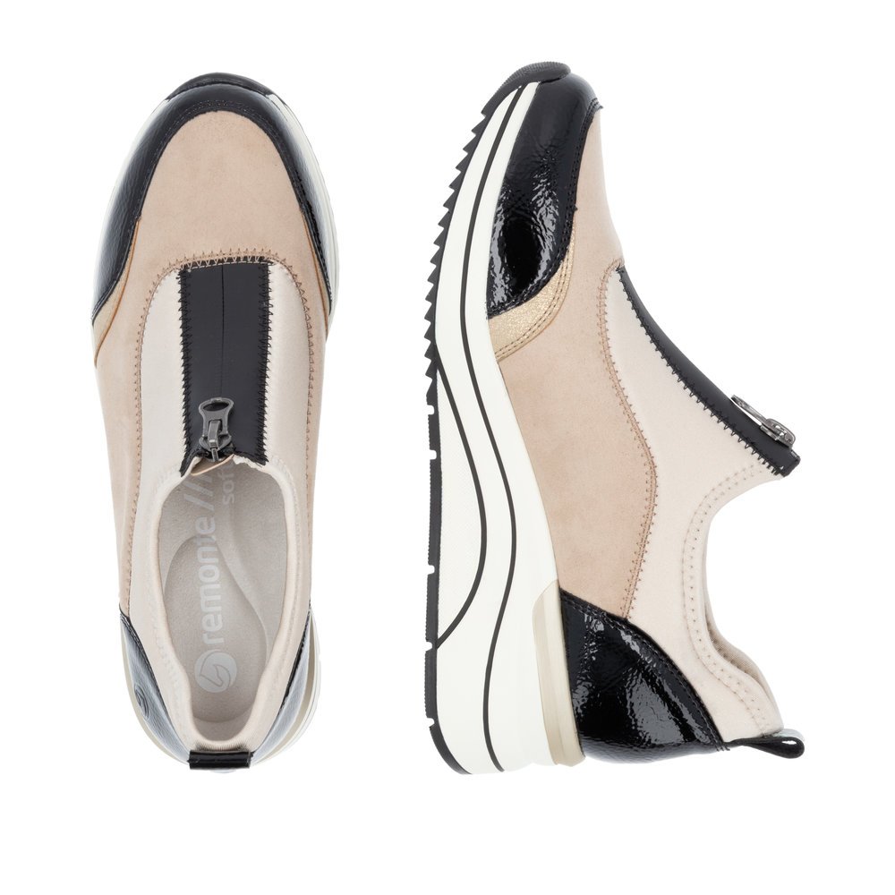 Remonte D0T08-60 Anatomical Leather Sneaker Beige Remonte D0T08-60 Anatomical Leather Sneaker Beige
