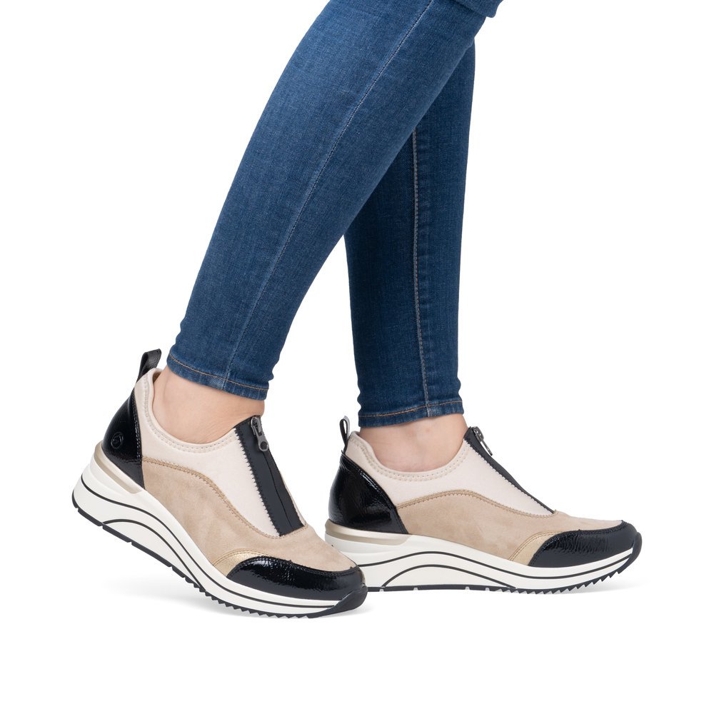 Remonte D0T08-60 Anatomical Leather Sneaker Beige Remonte D0T08-60 Anatomical Leather Sneaker Beige