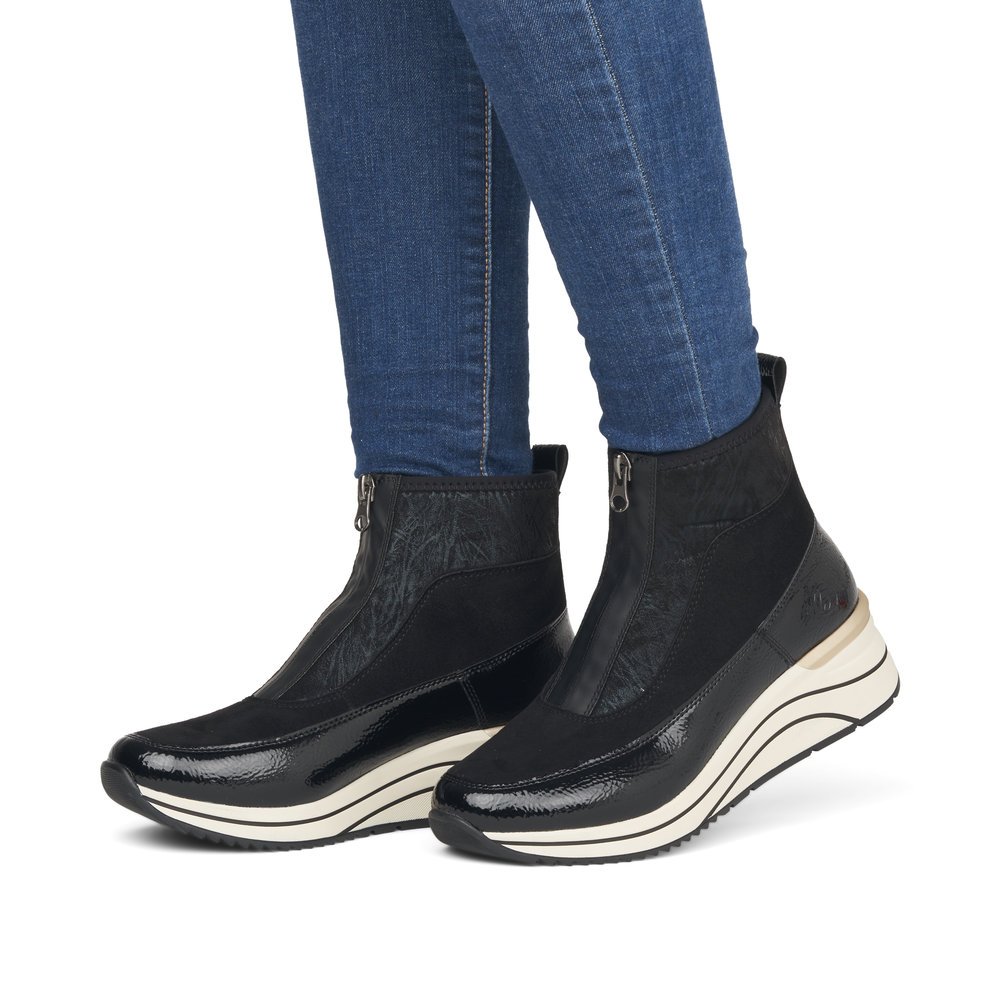 Remonte D0T71-01 Anatomical Ankle Boot Sneaker Black Remonte D0T71-01 Anatomical Ankle Boot Sneaker Black