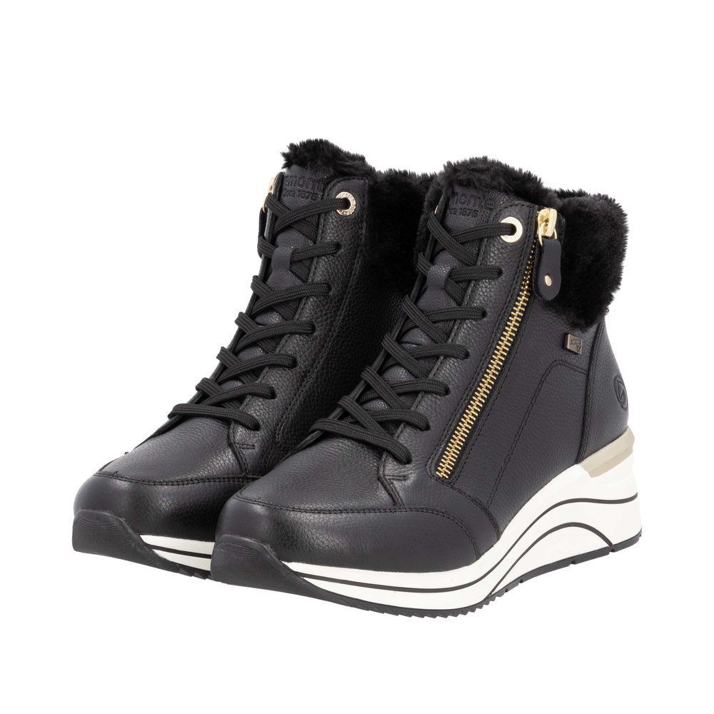 Remonte D0T77-02 Anatomical Ankle Boot Sneaker Black Remonte D0T77-02 Anatomical Ankle Boot Sneaker Black
