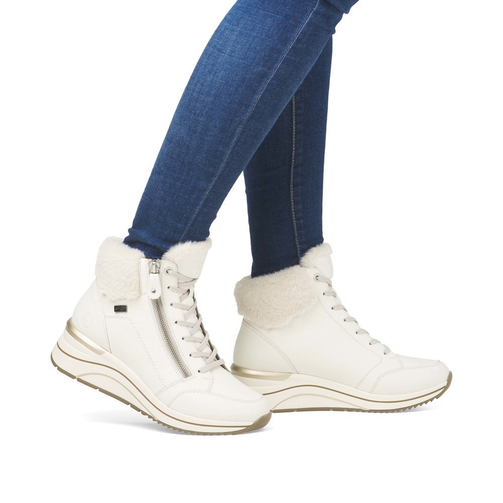 Remonte D0T77-80 Anatomical Ankle Boot Sneaker White Remonte D0T77-80 Anatomical Ankle Boot Sneaker White