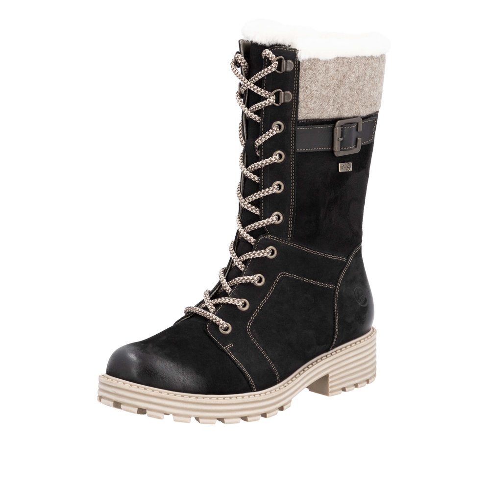 Remonte D0W72-03 Anatomical Leather Ankle Boot Black Remonte D0W72-03 Anatomical Leather Ankle Boot Black