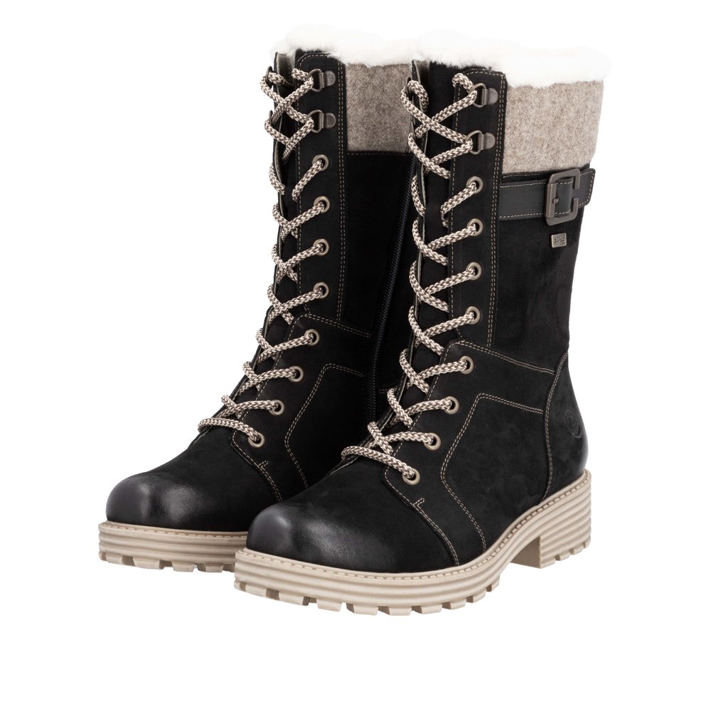 Remonte D0W72-03 Anatomical Leather Ankle Boot Black Remonte D0W72-03 Anatomical Leather Ankle Boot Black