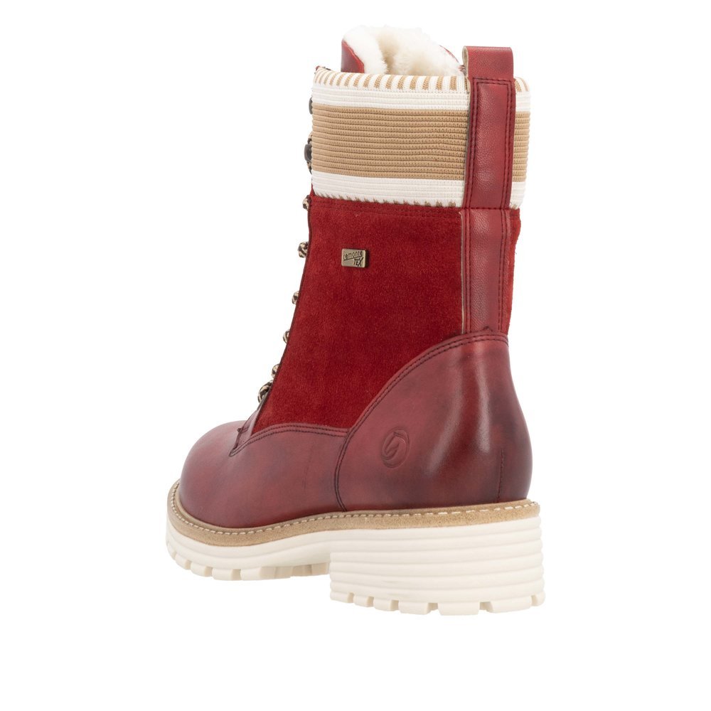 Remonte D0W77-35 Anatomical Leather Ankle Boot Red Remonte D0W77-35 Anatomical Leather Ankle Boot Red