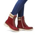Remonte D0W77-35 Anatomical Leather Ankle Boot Red Remonte D0W77-35 Anatomical Leather Ankle Boot Red