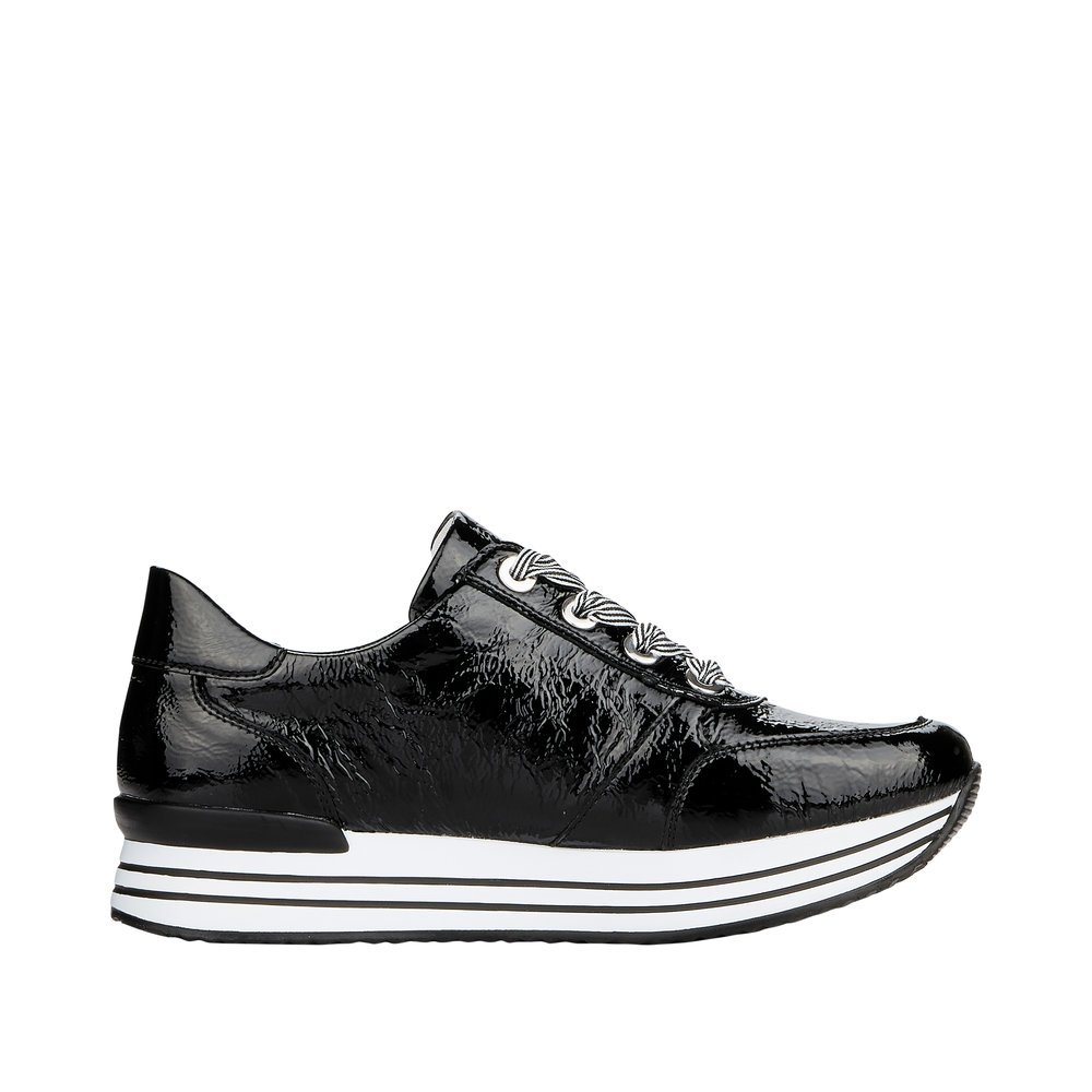 Remonte D1302-02 Anatomical Leather Sneaker Black