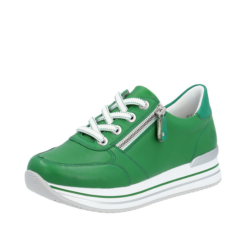 Remonte D1302-52 Anatomical Leather Sneaker Green Remonte D1302-52 Anatomical Leather Sneaker Green