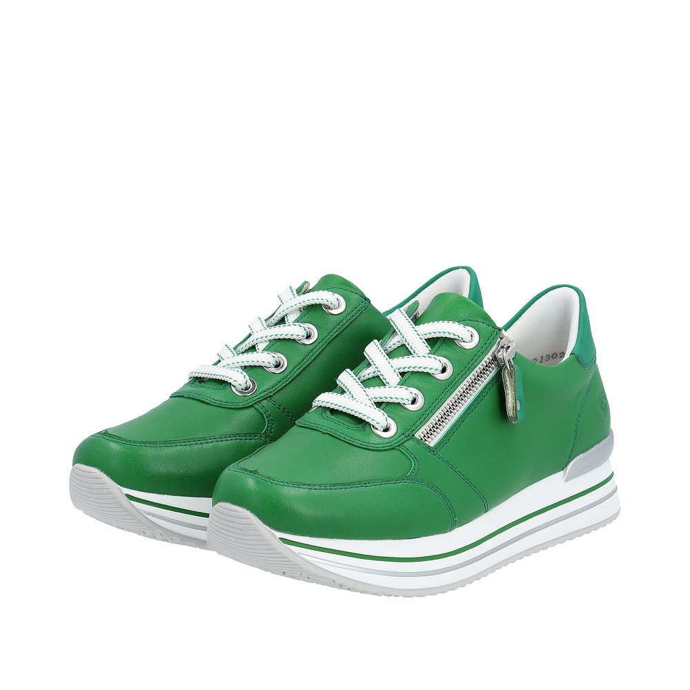 Remonte D1302-52 Anatomical Leather Sneaker Green Remonte D1302-52 Anatomical Leather Sneaker Green