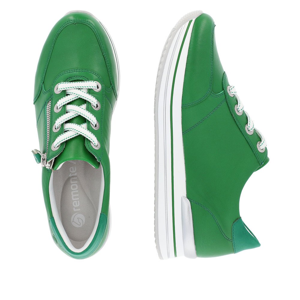 Remonte D1302-52 Anatomical Leather Sneaker Green Remonte D1302-52 Anatomical Leather Sneaker Green
