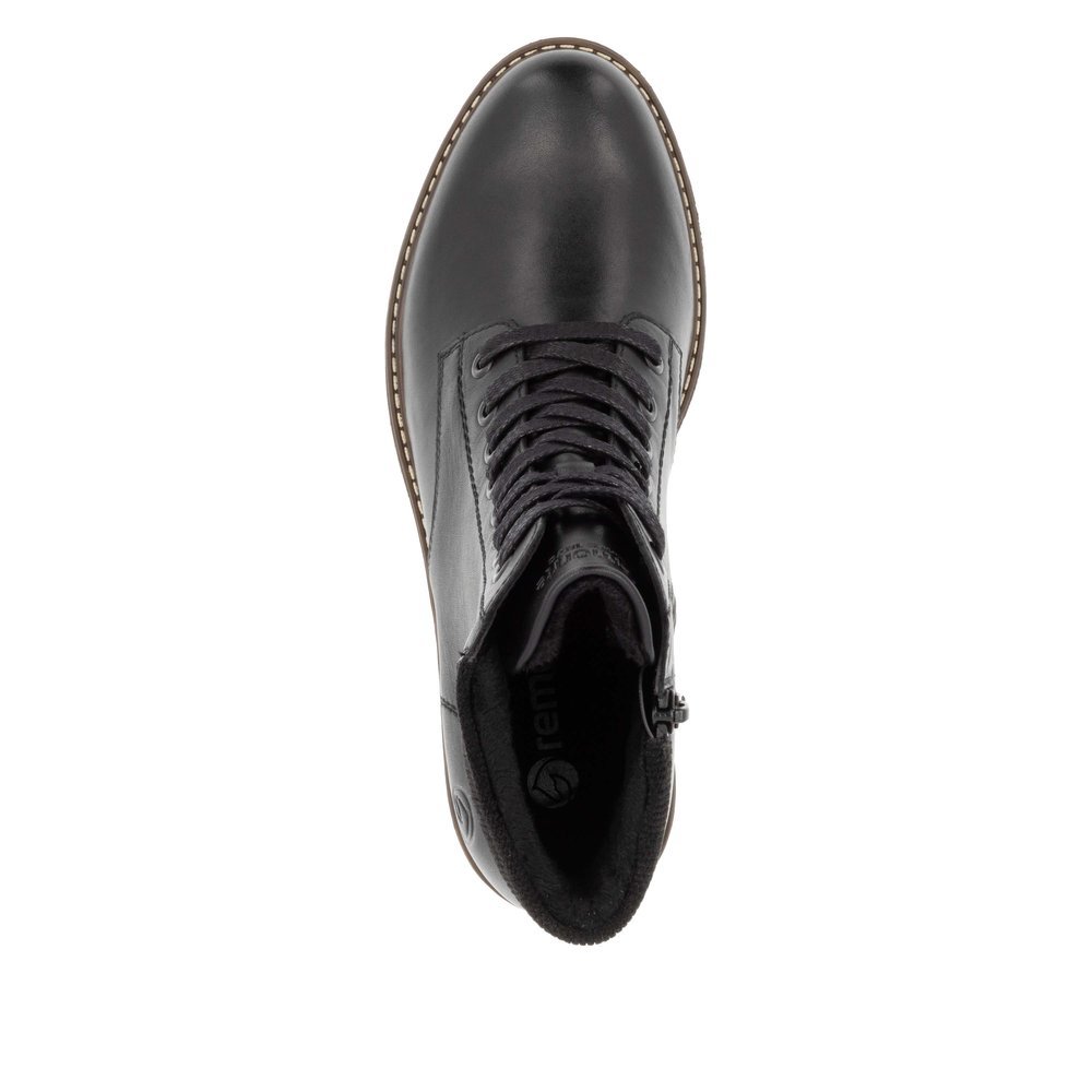 Remonte D1A70-00 Anatomic Leather Ankle Boot Black Remonte D1A70-00 Anatomic Leather Ankle Boot Black