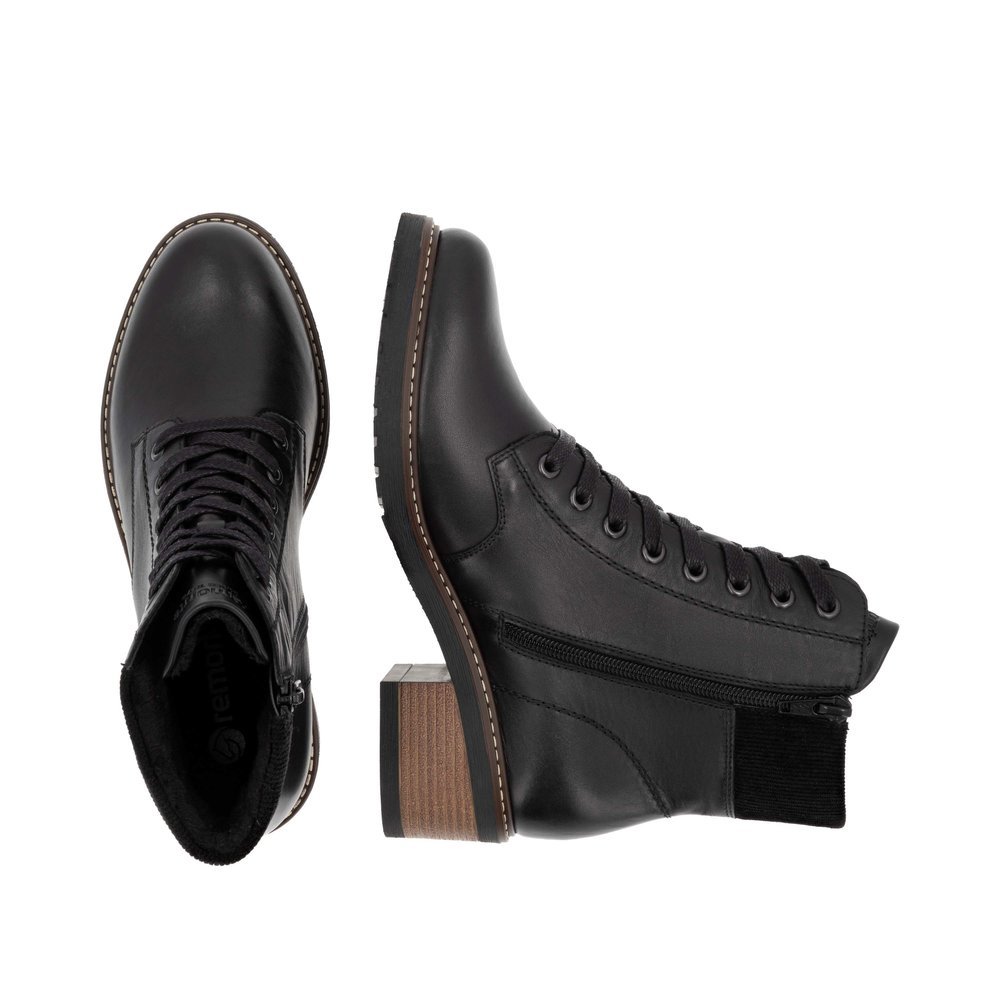 Remonte D1A70-00 Anatomic Leather Ankle Boot Black Remonte D1A70-00 Anatomic Leather Ankle Boot Black