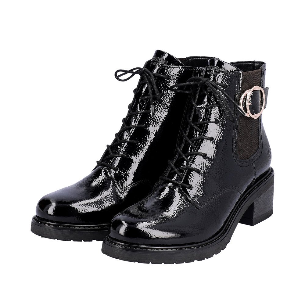 Remonte D1A72-01 Anatomic Leather Ankle Boot Black Remonte D1A72-01 Anatomic Leather Ankle Boot Black