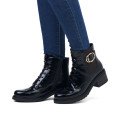 Remonte D1A72-01 Anatomic Leather Ankle Boot Black Remonte D1A72-01 Anatomic Leather Ankle Boot Black