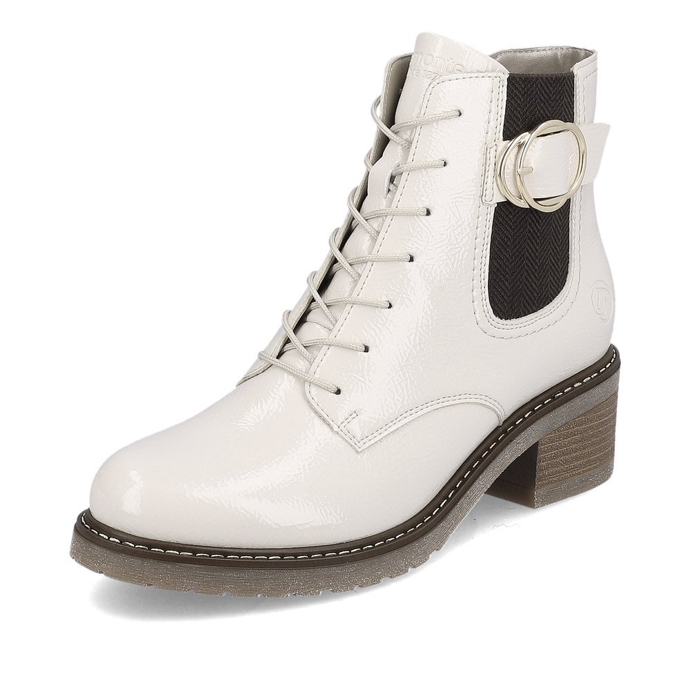 Remonte D1A72-80 Anatomic Leather Ankle Boot Ivory Remonte D1A72-80 Anatomic Leather Ankle Boot Ivory
