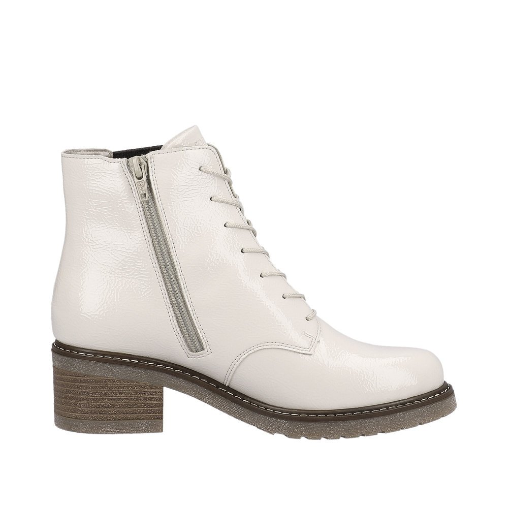 Remonte D1A72-80 Anatomic Leather Ankle Boot Ivory Remonte D1A72-80 Anatomic Leather Ankle Boot Ivory