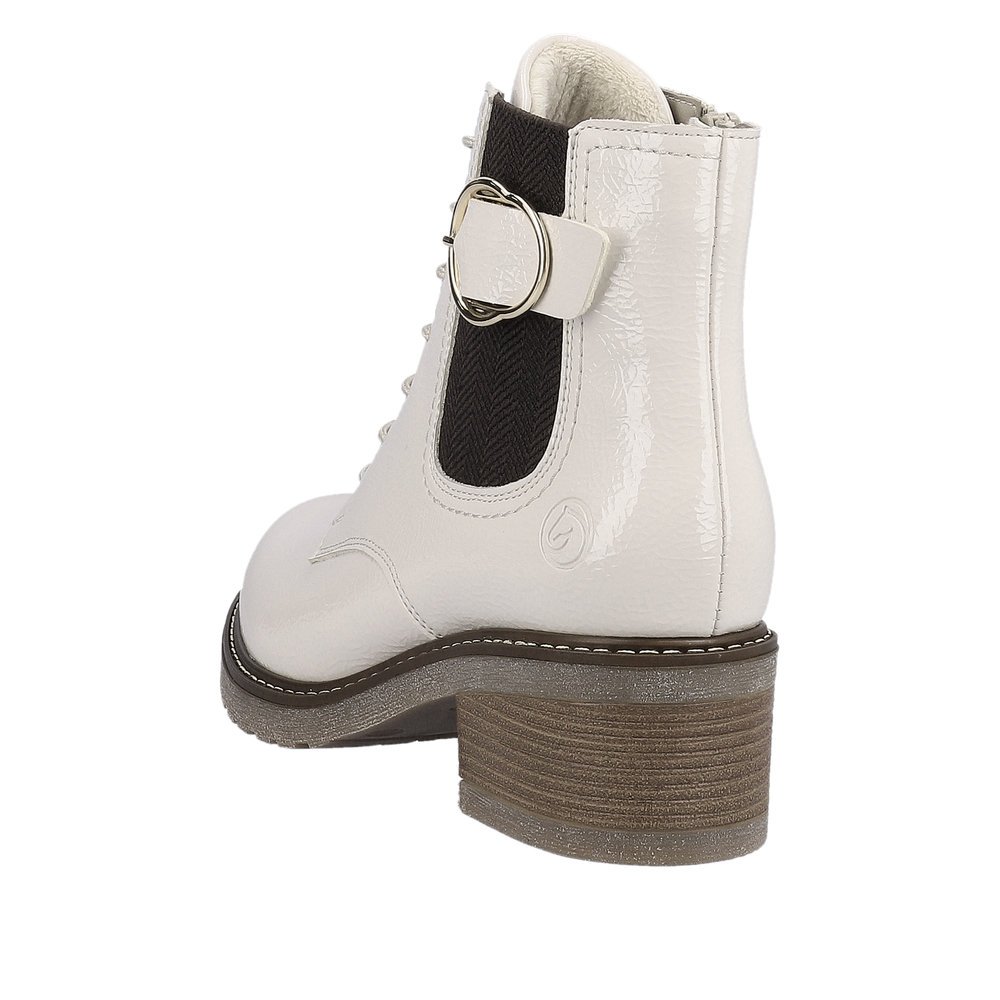 Remonte D1A72-80 Anatomic Leather Ankle Boot Ivory Remonte D1A72-80 Anatomic Leather Ankle Boot Ivory