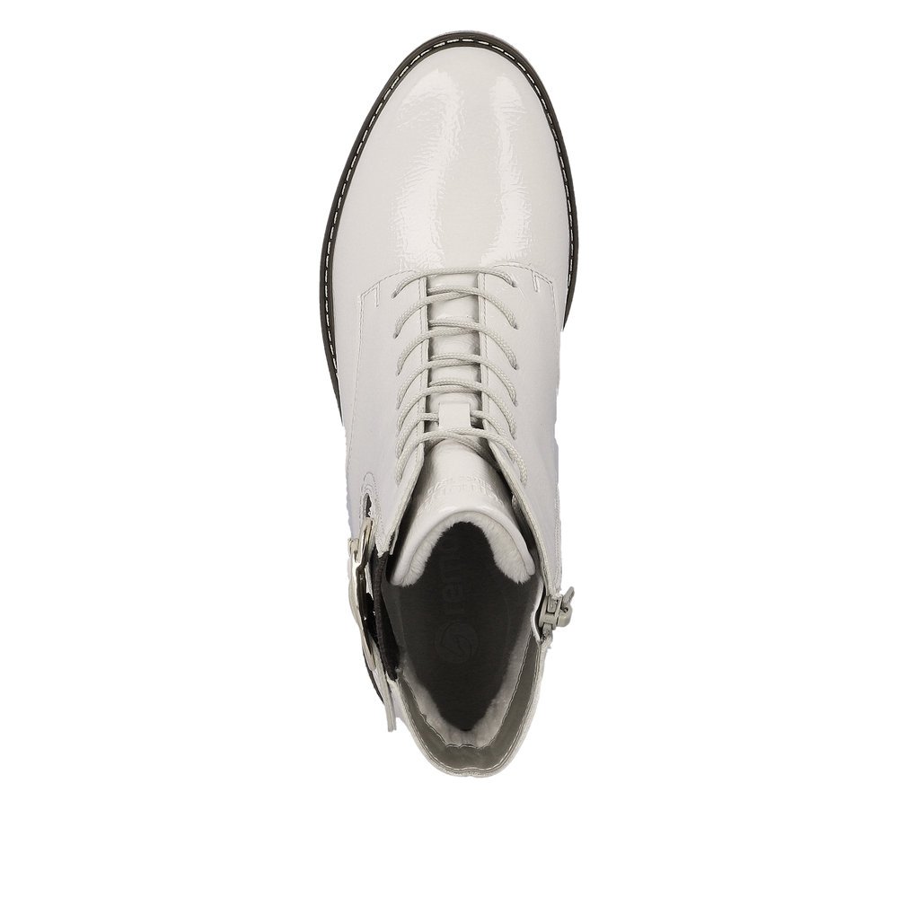 Remonte D1A72-80 Anatomic Leather Ankle Boot Ivory Remonte D1A72-80 Anatomic Leather Ankle Boot Ivory