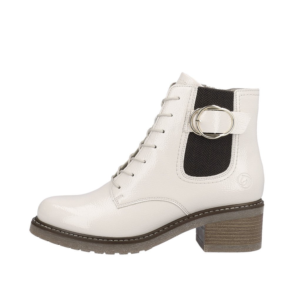 Remonte D1A72-80 Anatomic Leather Ankle Boot Ivory Remonte D1A72-80 Anatomic Leather Ankle Boot Ivory
