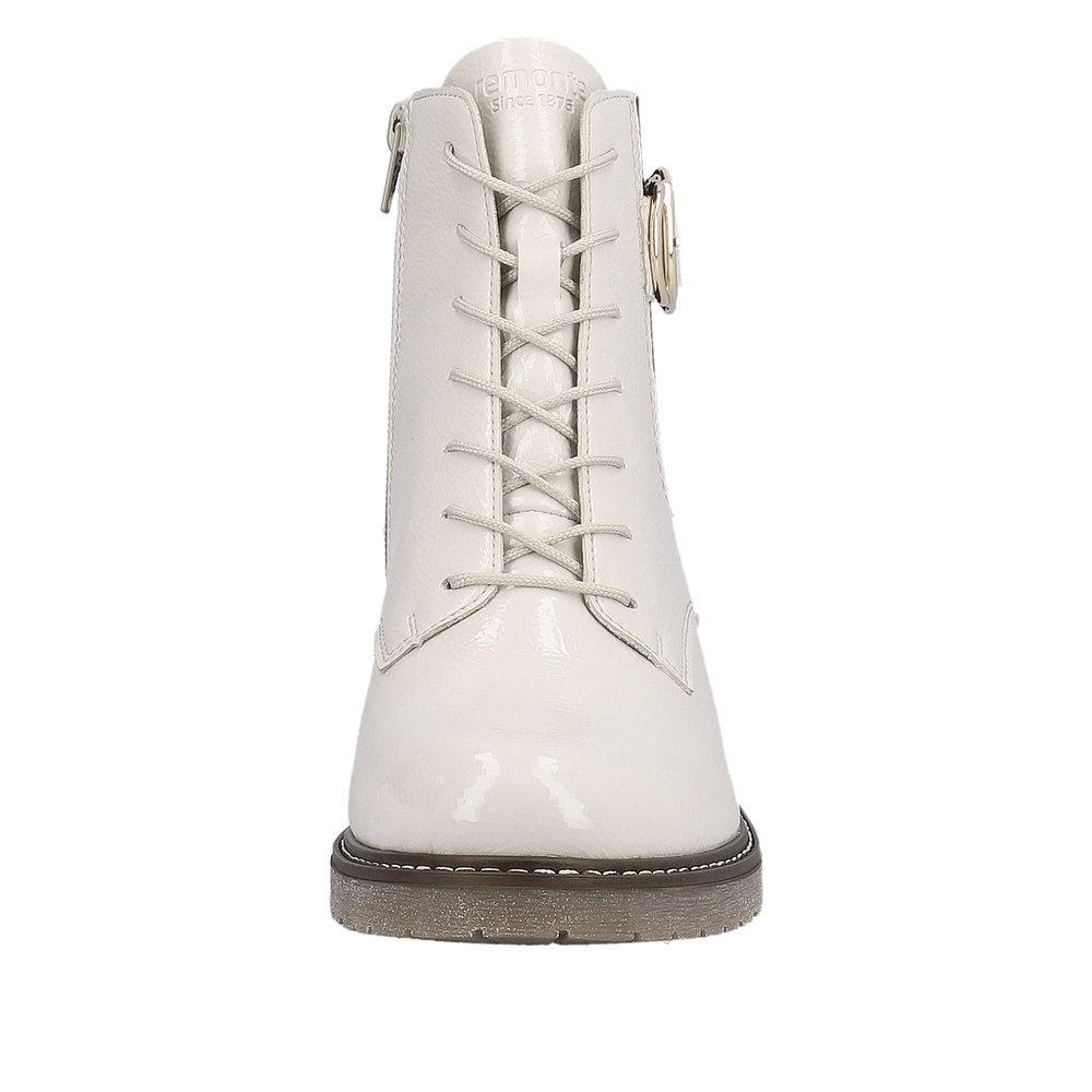 Remonte D1A72-80 Anatomic Leather Ankle Boot Ivory Remonte D1A72-80 Anatomic Leather Ankle Boot Ivory