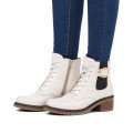 Remonte D1A72-80 Anatomic Leather Ankle Boot Ivory Remonte D1A72-80 Anatomic Leather Ankle Boot Ivory