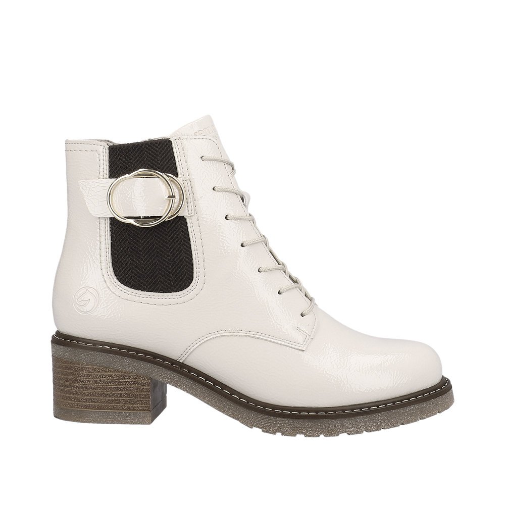 Remonte D1A72-80 Anatomic Leather Ankle Boot Ivory Remonte D1A72-80 Anatomic Leather Ankle Boot Ivory