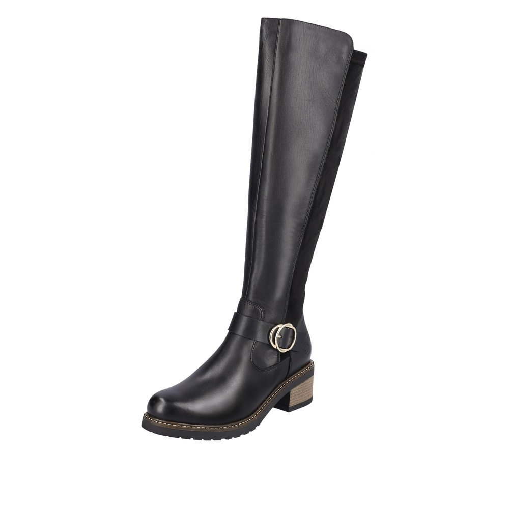 Remonte D1A73-01 Anatomical Leather Boot Black 5.5cm Remonte D1A73-01 Anatomical Leather Boot Black 5.5cm
