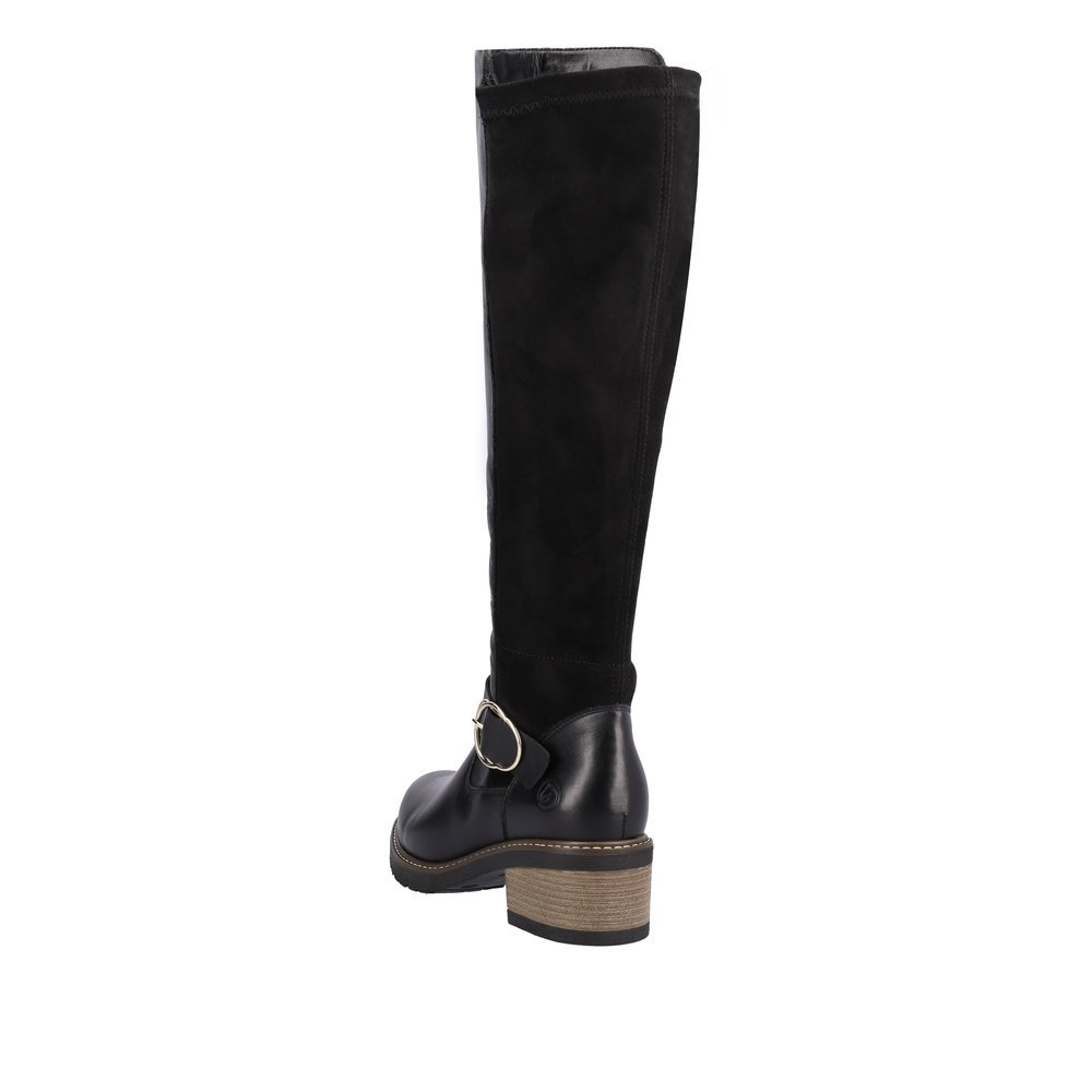 Remonte D1A73-01 Anatomical Leather Boot Black 5.5cm Remonte D1A73-01 Anatomical Leather Boot Black 5.5cm