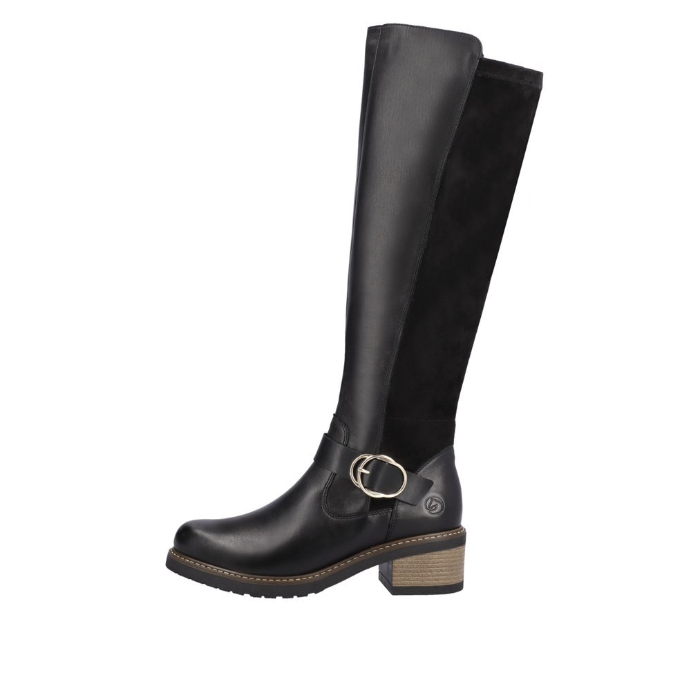 Remonte D1A73-01 Anatomical Leather Boot Black 5.5cm Remonte D1A73-01 Anatomical Leather Boot Black 5.5cm
