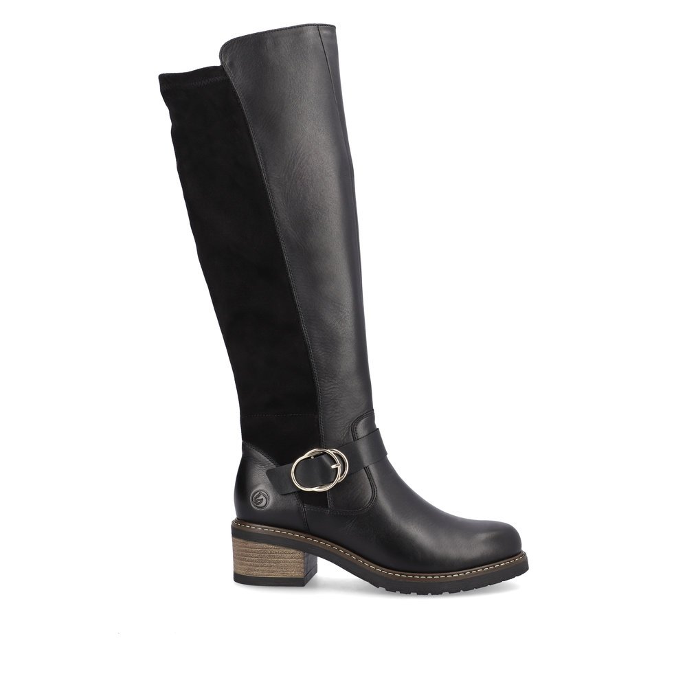 Remonte D1A73-01 Anatomical Leather Boot Black 5.5cm Remonte D1A73-01 Anatomical Leather Boot Black 5.5cm