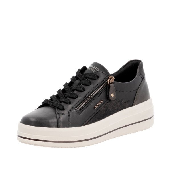 Remonte D1C01-03 Anatomical Leather Sneaker Black Remonte D1C01-03 Anatomical Leather Sneaker Black